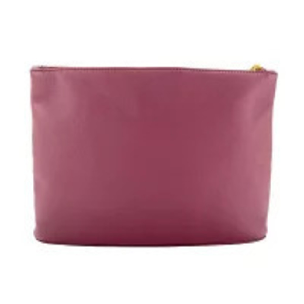 Loewe Leather Oblong Pouch Clutch Bag Wine Red